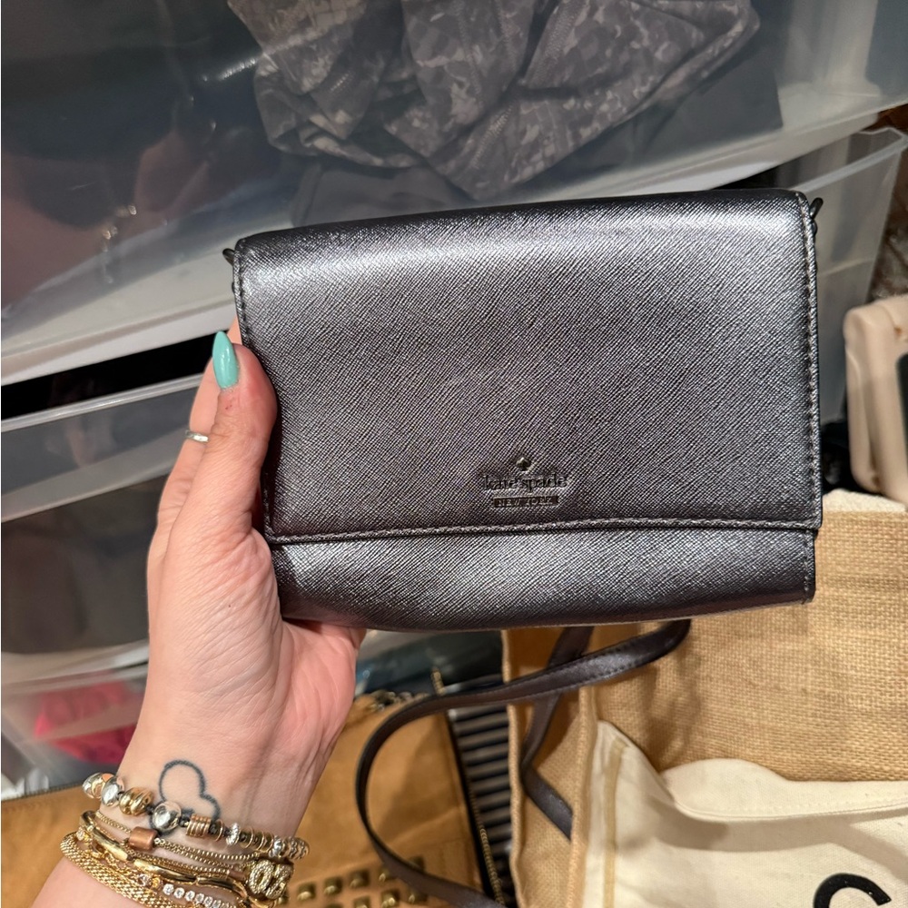 Kate Spade Silver Crossbody Bag